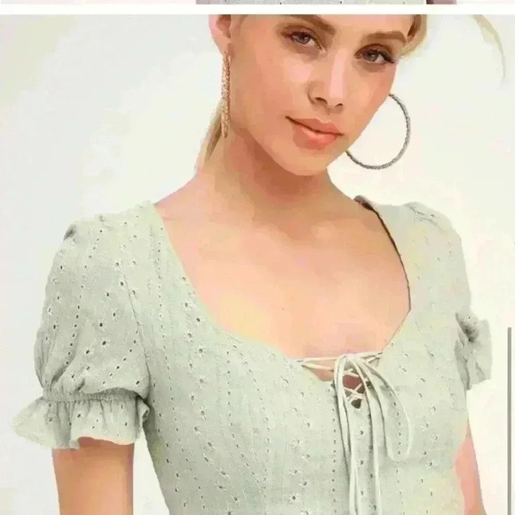 lulus Rapunzel Sage Green Sundress - Picture 3 of 6